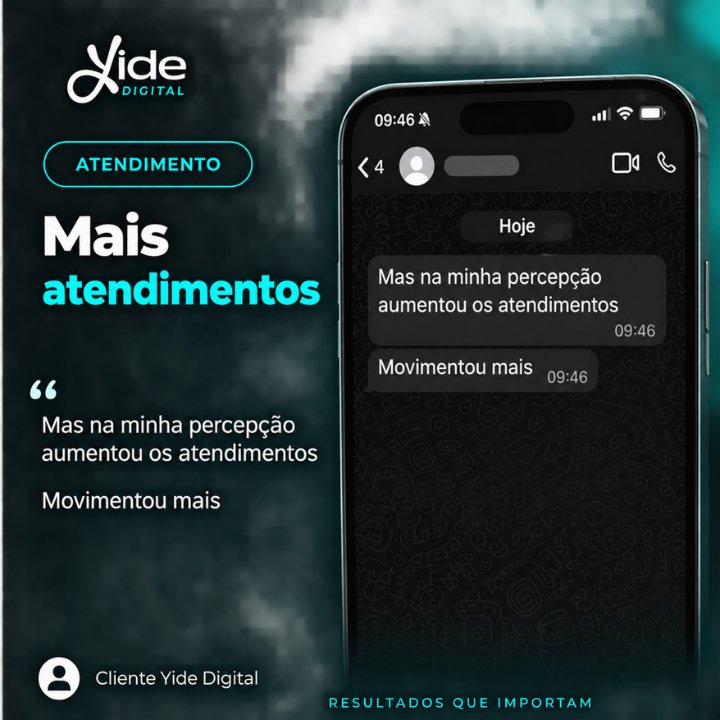 Feedback de cliente: aumentou os atendimentos, movimentou mais